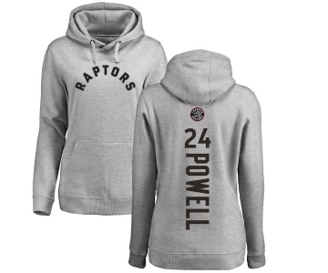 NBA Women's Nike Toronto Raptors #24 Norman Powell Ash Backer Pullover Hoodie