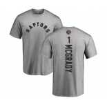 NBA Nike Toronto Raptors #1 Tracy Mcgrady Ash Backer T-Shirt