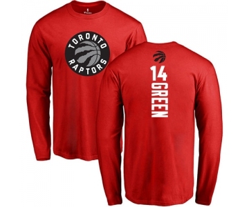 NBA Nike Toronto Raptors #14 Danny Green Red Backer Long Sleeve T-Shirt