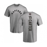 NBA Nike Toronto Raptors #15 Vince Carter Ash Backer T-Shirt