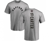 NBA Nike Toronto Raptors #15 Vince Carter Ash Backer T-Shirt