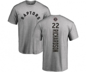 NBA Nike Toronto Raptors #22 Malachi Richardson Ash Backer T-Shirt