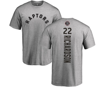 NBA Nike Toronto Raptors #22 Malachi Richardson Ash Backer T-Shirt