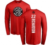 NBA Nike Toronto Raptors #22 Malachi Richardson Red Backer Long Sleeve T-Shirt