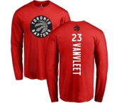 NBA Nike Toronto Raptors #23 Fred VanVleet Red Backer Long Sleeve T-Shirt
