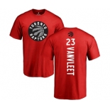 NBA Nike Toronto Raptors #23 Fred VanVleet Red Backer T-Shirt