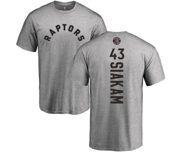 NBA Nike Toronto Raptors #43 Pascal Siakam Ash Backer T-Shirt