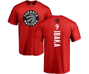 NBA Nike Toronto Raptors #9 Serge Ibaka Red Backer T-Shirt