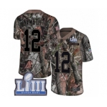 Men's Nike Los Angeles Rams #12 Joe Namath Camo Rush Realtree Limited Super Bowl LIII Bound NFL Jersey