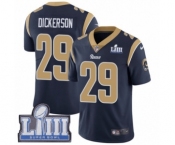 Men's Nike Los Angeles Rams #29 Eric Dickerson Navy Blue Team Color Vapor Untouchable Limited Player Super Bowl LIII Bound NFL Jersey