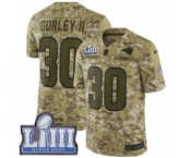 Men's Nike Los Angeles Rams #30 Todd Gurley Limited Camo 2018 Salute to Service Super Bowl LIII Bound NFL Jersey