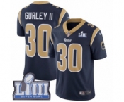 Men's Nike Los Angeles Rams #30 Todd Gurley Navy Blue Team Color Vapor Untouchable Limited Player Super Bowl LIII Bound NFL Jersey