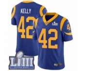 Men's Nike Los Angeles Rams #42 John Kelly Royal Blue Alternate Vapor Untouchable Limited Player Super Bowl LIII Bound NFL Jersey