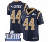 Men's Nike Los Angeles Rams #44 Jacob McQuaide Navy Blue Team Color Vapor Untouchable Limited Player Super Bowl LIII Bound NFL Jersey
