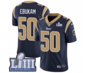 Men's Nike Los Angeles Rams #50 Samson Ebukam Navy Blue Team Color Vapor Untouchable Limited Player Super Bowl LIII Bound NFL Jersey