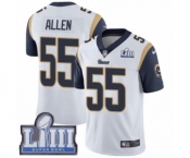 Men's Nike Los Angeles Rams #55 Brian Allen White Vapor Untouchable Limited Player Super Bowl LIII Bound NFL Jersey