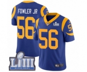 Men's Nike Los Angeles Rams #56 Dante Fowler Jr Royal Blue Alternate Vapor Untouchable Limited Player Super Bowl LIII Bound NFL Jersey