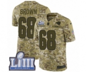 Men's Nike Los Angeles Rams #68 Jamon Brown Limited Camo 2018 Salute to Service Super Bowl LIII Bound NFL Jersey