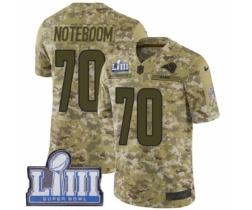 Men's Nike Los Angeles Rams #70 Joseph Noteboom Limited Camo 2018 Salute to Service Super Bowl LIII Bound NFL Jersey