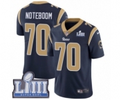 Men's Nike Los Angeles Rams #70 Joseph Noteboom Navy Blue Team Color Vapor Untouchable Limited Player Super Bowl LIII Bound NFL Jersey