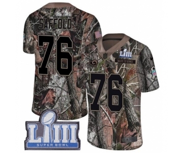 Men's Nike Los Angeles Rams #76 Rodger Saffold Camo Rush Realtree Limited Super Bowl LIII Bound NFL Jersey
