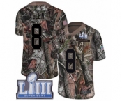 Men's Nike Los Angeles Rams #8 Brandon Allen Camo Rush Realtree Limited Super Bowl LIII Bound NFL Jersey