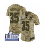 Women's Nike Los Angeles Rams #35 C.J. Anderson Limited Camo 2018 Salute to Service Super Bowl LIII Bound NFL Jersey