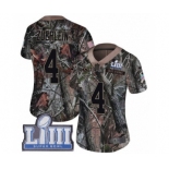 Women's Nike Los Angeles Rams #4 Greg Zuerlein Camo Rush Realtree Limited Super Bowl LIII Bound NFL Jersey