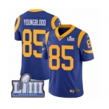Youth Nike Los Angeles Rams #85 Jack Youngblood Royal Blue Alternate Vapor Untouchable Limited Player Super Bowl LIII Bound NFL Jersey