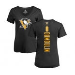 NHL Women Adidas Pittsburgh Penguins #8 Brian Dumoulin Black Backer T-Shirt