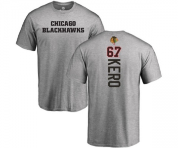 NHL Adidas Chicago Blackhawks #67 Tanner Kero Ash Backer T-Shirt