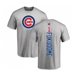 MLB Nike Chicago Cubs #1 Kosuke Fukudome Ash Backer T-Shirt