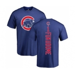 MLB Nike Chicago Cubs #1 Kosuke Fukudome Royal Blue Backer T-Shirt