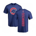 MLB Nike Chicago Cubs #12 Kyle Schwarber Royal Blue Backer T-Shirt