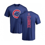 MLB Nike Chicago Cubs #17 Mark Grace Royal Blue Backer T-Shirt