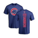 MLB Nike Chicago Cubs #23 Ryne Sandberg Royal Blue Backer T-Shirt