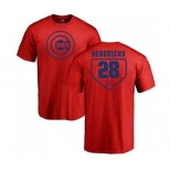 MLB Nike Chicago Cubs #28 Kyle Hendricks Red RBI T-Shirt