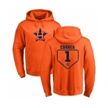 MLB Nike Houston Astros #1 Carlos Correa Orange RBI Pullover Hoodie