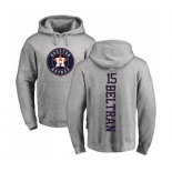 MLB Nike Houston Astros #15 Carlos Beltran Ash Backer Pullover Hoodie