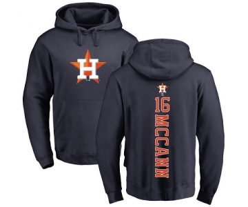 MLB Nike Houston Astros #16 Brian McCann Navy Blue Backer Pullover Hoodie