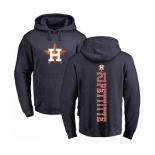 MLB Nike Houston Astros #21 Andy Pettitte Navy Blue Backer Pullover Hoodie