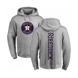 MLB Nike Houston Astros #22 Josh Reddick Ash Backer Pullover Hoodie
