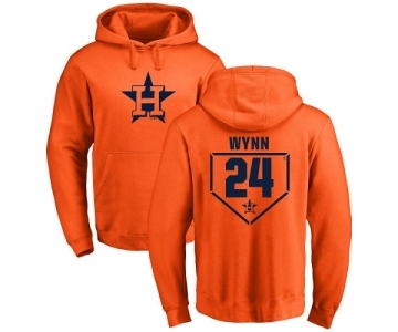 MLB Nike Houston Astros #24 Jimmy Wynn Orange RBI Pullover Hoodie