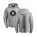 MLB Nike Houston Astros #30 Hector Rondon Ash Backer Pullover Hoodie