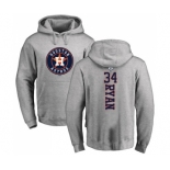 MLB Nike Houston Astros #34 Nolan Ryan Ash Backer Pullover Hoodie