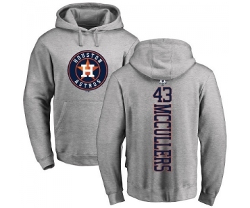 MLB Nike Houston Astros #43 Lance McCullers Ash Backer Pullover Hoodie