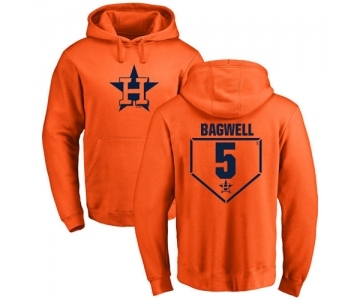 MLB Nike Houston Astros #5 Jeff Bagwell Orange RBI Pullover Hoodie