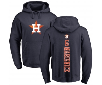 MLB Nike Houston Astros #6 Jake Marisnick Navy Blue Backer Pullover Hoodie