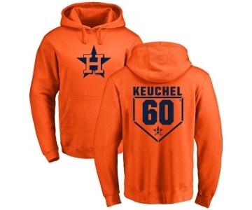 MLB Nike Houston Astros #60 Dallas Keuchel Orange RBI Pullover Hoodie