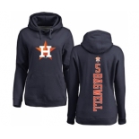 MLB Women's Nike Houston Astros #5 Jeff Bagwell Navy Blue Backer Pullover Hoodie